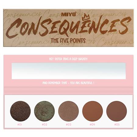 The Five Points Palette paleta cieni do powiek Consequences 6.5g