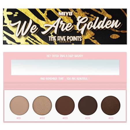 The Five Points Palette paleta cieni do powiek We Are Golden 6.5g