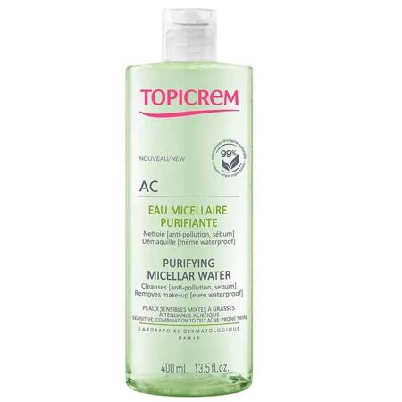 Topicrem AC Purifying Micellar Water oczyszczająca woda micelarna 400ml