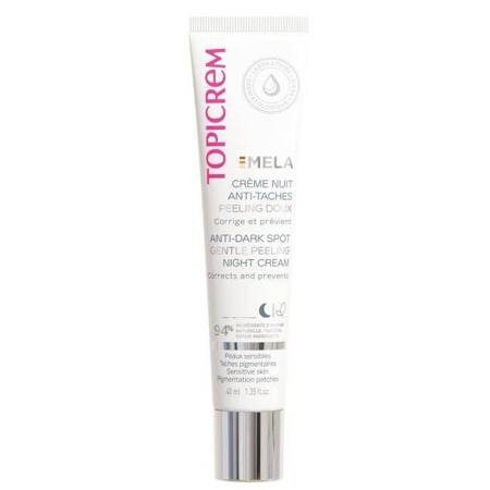 Topicrem Mela Anti-Dark Spot Gentle Peeling Night Cream peelingujący krem na noc przeciw przebarwieniom 40ml