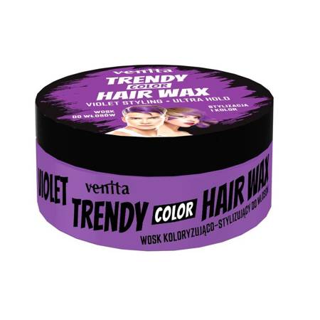 Trendy Color Hair Wax koloryzujący wosk do stylizacji włosów Violet 75g