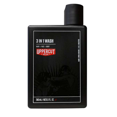 UPPERCUT 3 in 1 Wash szampon do włosów, twarzy i ciała 240ml