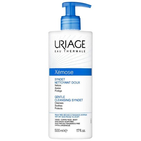 URIAGE Xemose Gentle Cleansing Syndet delikatny krem-żel do mycia do skóry bardzo suchej ze skłonnością do atopii 500ml