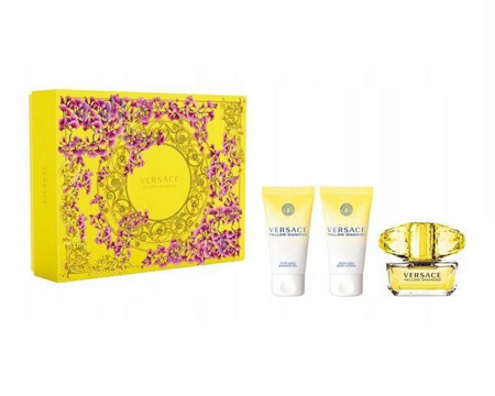 VERSACE Yellow Diamond EDT 50ml + BODY LOTION 50ml + SHOWER GEL 50ml