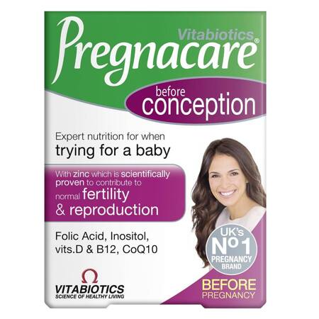 VITABIOTICS Pregnacare Before Conception suplement diety dla kobiet przed poczęciem dziecka 30 tabletek