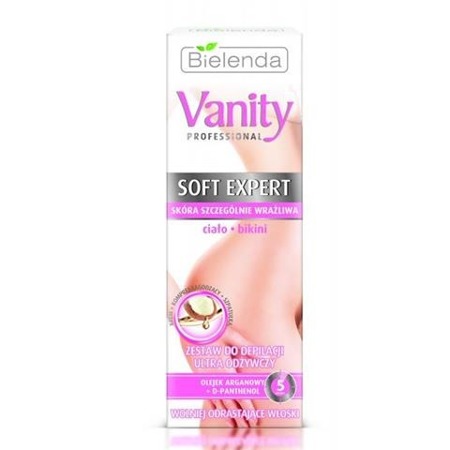 Vanity Professional Soft Expert zestaw do depilacji ultra odżywczy krem 100ml + kompres 2x5g