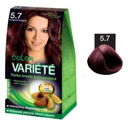 Variete Color Permanent Color Cream farba trwale koloryzująca 5.7 Burgund Insignia 50g