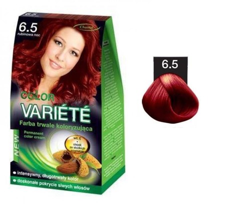 Variete Color Permanent Color Cream farba trwale koloryzująca 6.5 Rubinowa Noc 50g