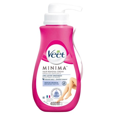 Veet Krem do depilacji dla skóry wrażliwej z pompką 400ml