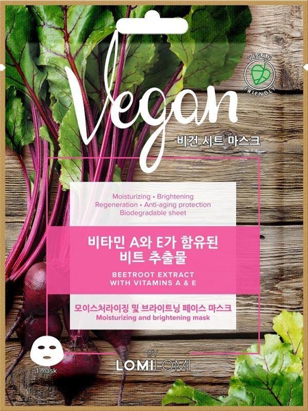 Vegan Sheet Mask vegańska maseczka w płachcie Burak 20ml