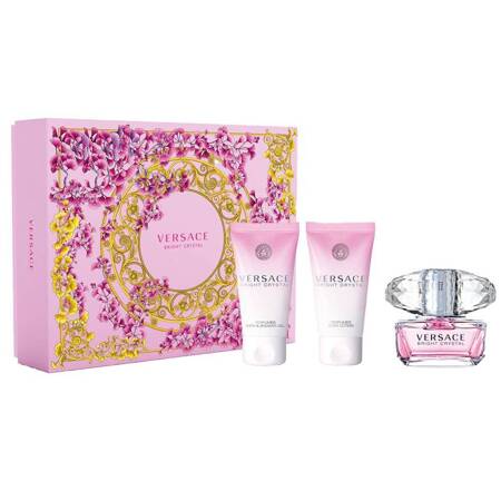 Versace Bright Crystal edt 50ml + balsam 50ml + żel pod prysznic 50ml