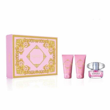 Versace Bright Crystal edt 50ml + żel pod prysznic 50ml + balsam do ciała 50ml