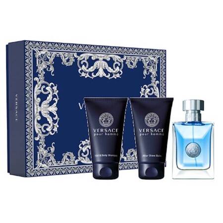 Versace Pour Homme EDT 50ml + balsam po goleniu 50ml + żel pod prysznic 50ml