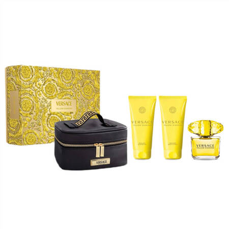 Versace Yellow Diamond edt 90ml + balsam do ciała 100ml + żel pod prysznic 100ml + kosmetyczka