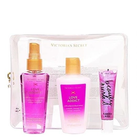 Victoria's Secret Love Addict Body Mist 60ml + Body Lotion 60ml + Lip Gloss 13ml