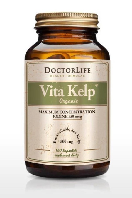 Vita Kelp Organic 500mg organiczny jod suplement diety 150 kapsułek