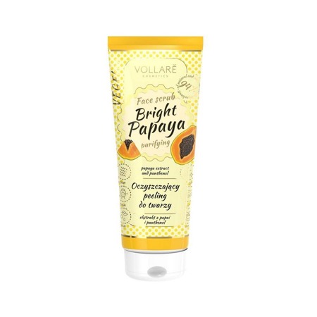 Vollare VEGEbar Bright Papaya oczyszczający peeling do twarzy 100ml