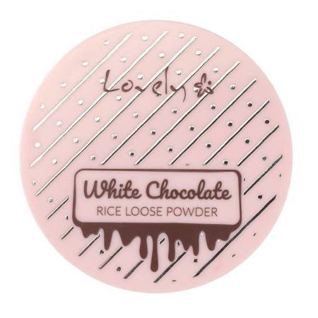 White Chocolate Loose Powder utrwalający puder ryżowy do twarzy dla każdego typu cery 8g