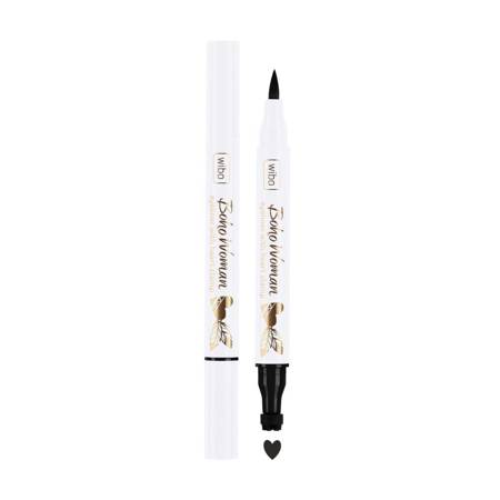 Wibo Boho Woman Eyeliner with Stamp czarny eyeliner ze stampem Serduszko 1.2g