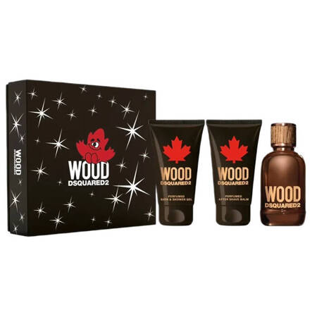 Wood Pour Homme zestaw woda toaletowa spray 100ml + żel pod prysznic 100ml + balsam po goleniu 100ml