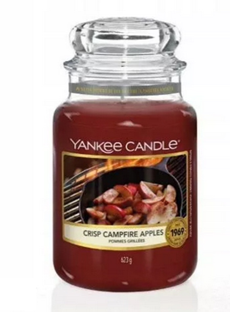 YANKEE CANDLE Large Jar Crisp Campfire Apples 623g