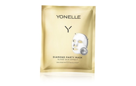 YONELLE Diamond Party Mask diamentowa maska bankietowa