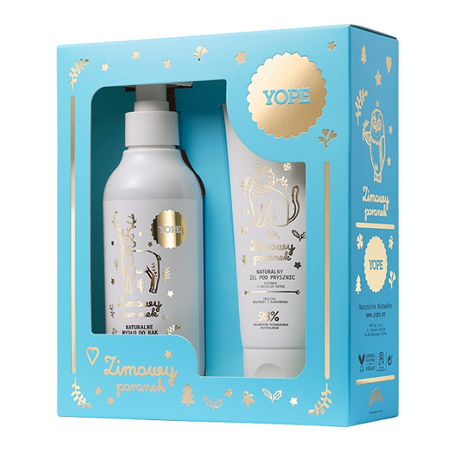 YOPE SET Zimowy Poranek mydło 300ml + żel pod prysznic 200ml