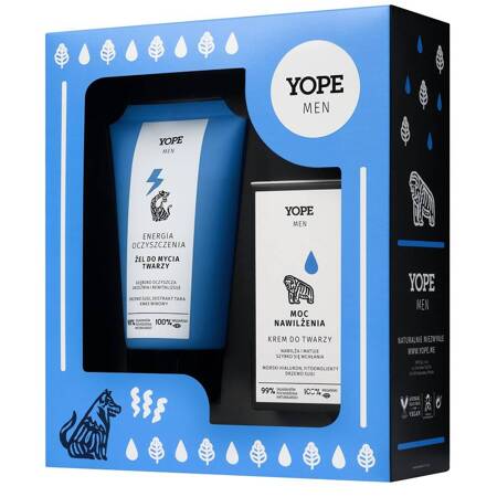 Yope Men Wood żel do mycia twarzy 150ml + krem 50ml