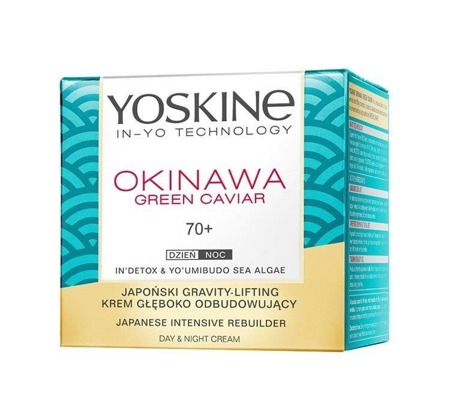 Yoskine Okinawa Green Caviar 70+ krem głęboko odbudowujący na dzień i na noc 50ml