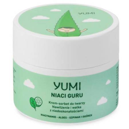 Yumi Niaci Guru krem-sorbet do twarzy Szpinak-Ogórek 50ml