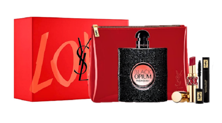 Yves Saint Laurent Black Opium edp 90ml + szminka 3,2g + tusz do rzęs 2ml + kosmetyczka