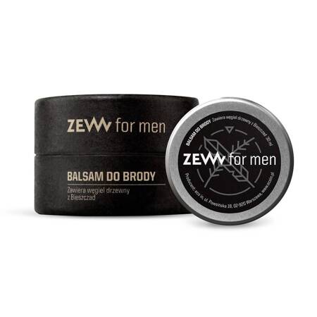 ZEW FOR MEN Balsam do brody z węglem drzewnym 30ml