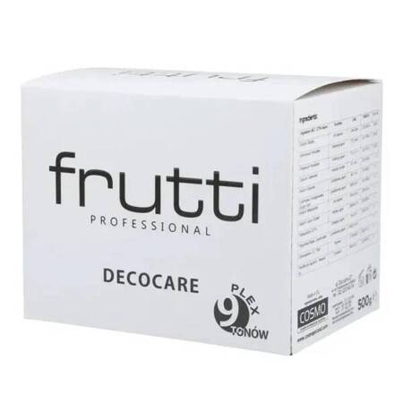 frutti Decocare Plex rozjaśniacz do włosów 9 tonów 500g