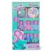 Let's Be Mermaids Nails Desing Kit zestaw lakier do paznokci 5x4ml + ozdoby do paznokci + pilniczek + patyczek do paznokci