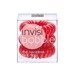 Traceless Hair Ring gumki do włosów Raspberry Red 3szt