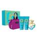 Versace Dylan Turquoise EDT 100ml + żel pod prysznic 100ml + żel do ciała 100ml + torba kosmetyczna